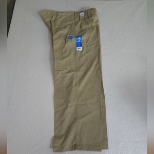 George Men's 42x30 Premium Khaki Comfort Waist Stretch Sand Khaki NWT